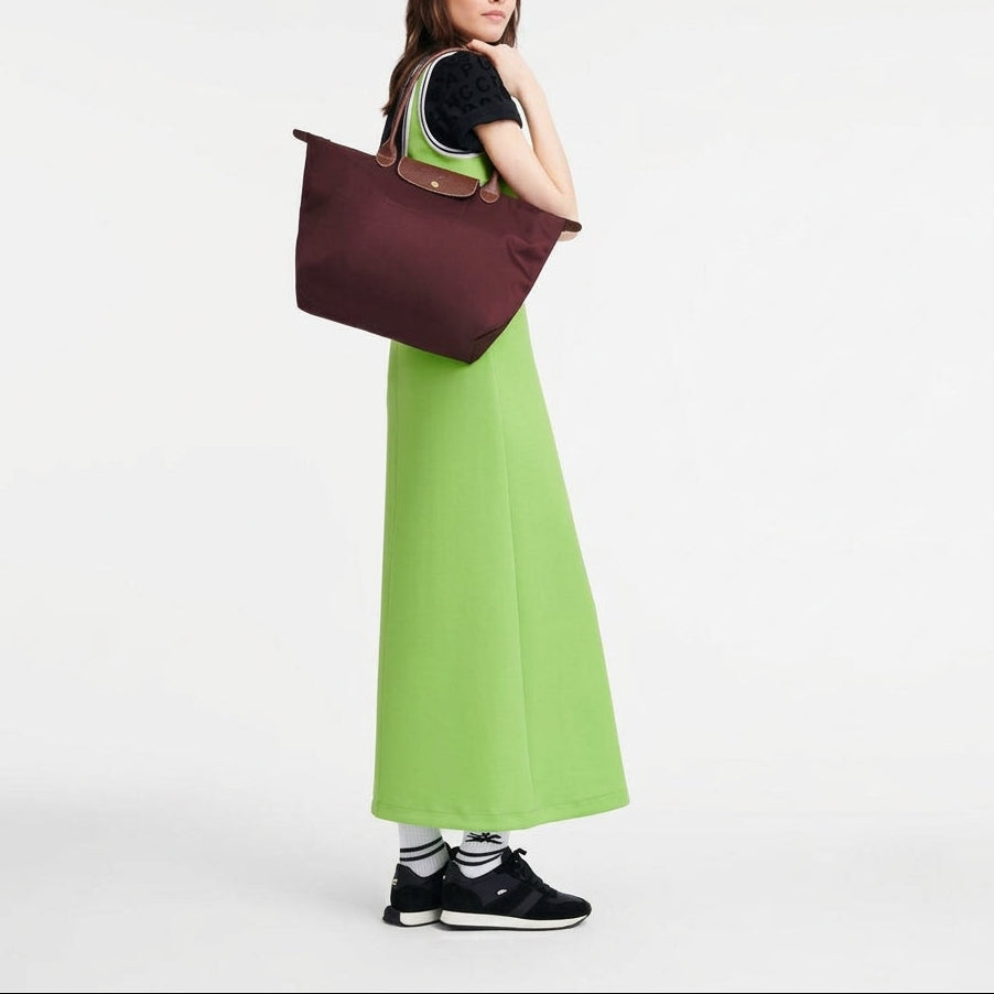 L-O-N-G-C-H-A-M-P SHOULDER BAG L1899089 P87 WINE RED FOR WOMEN
