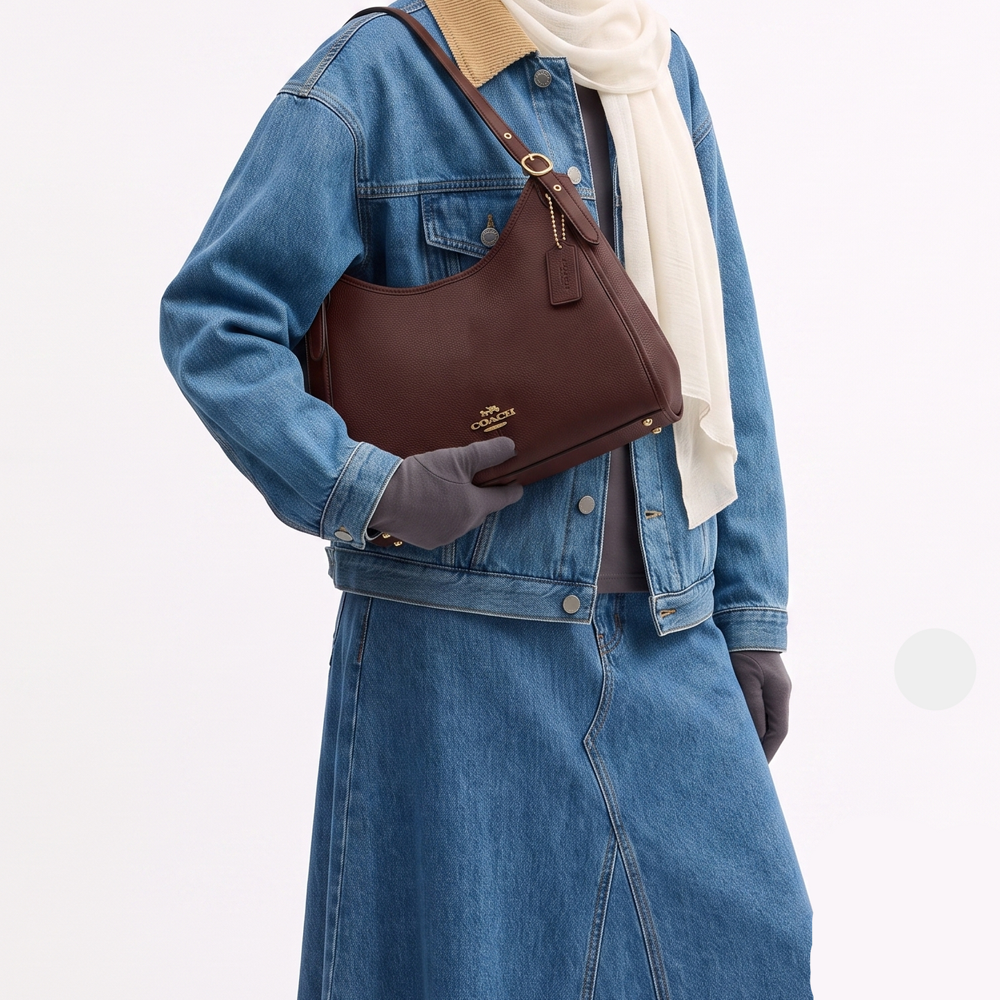 C-O-A-C-H SHOULDER BAG CAQ86 BROWN (Maple) FOR WOMEN