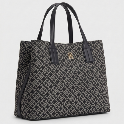 T.O.M-M.Y H.I.L.F-I.G.E.R CROSSBODY BAG BLACK MONOGRAM FOR WOMEN