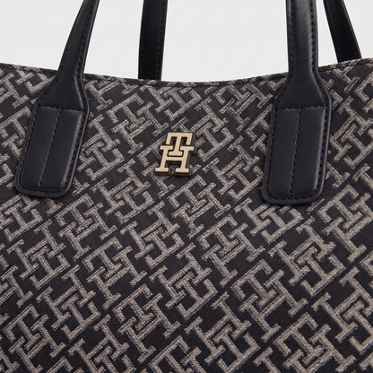 T.O.M-M.Y H.I.L.F-I.G.E.R CROSSBODY BAG BLACK MONOGRAM FOR WOMEN