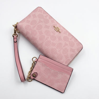 C-O-A-C-H WALLET&CARDHOLDER CBZ99 PINK MONOGRAM FOR WOMEN