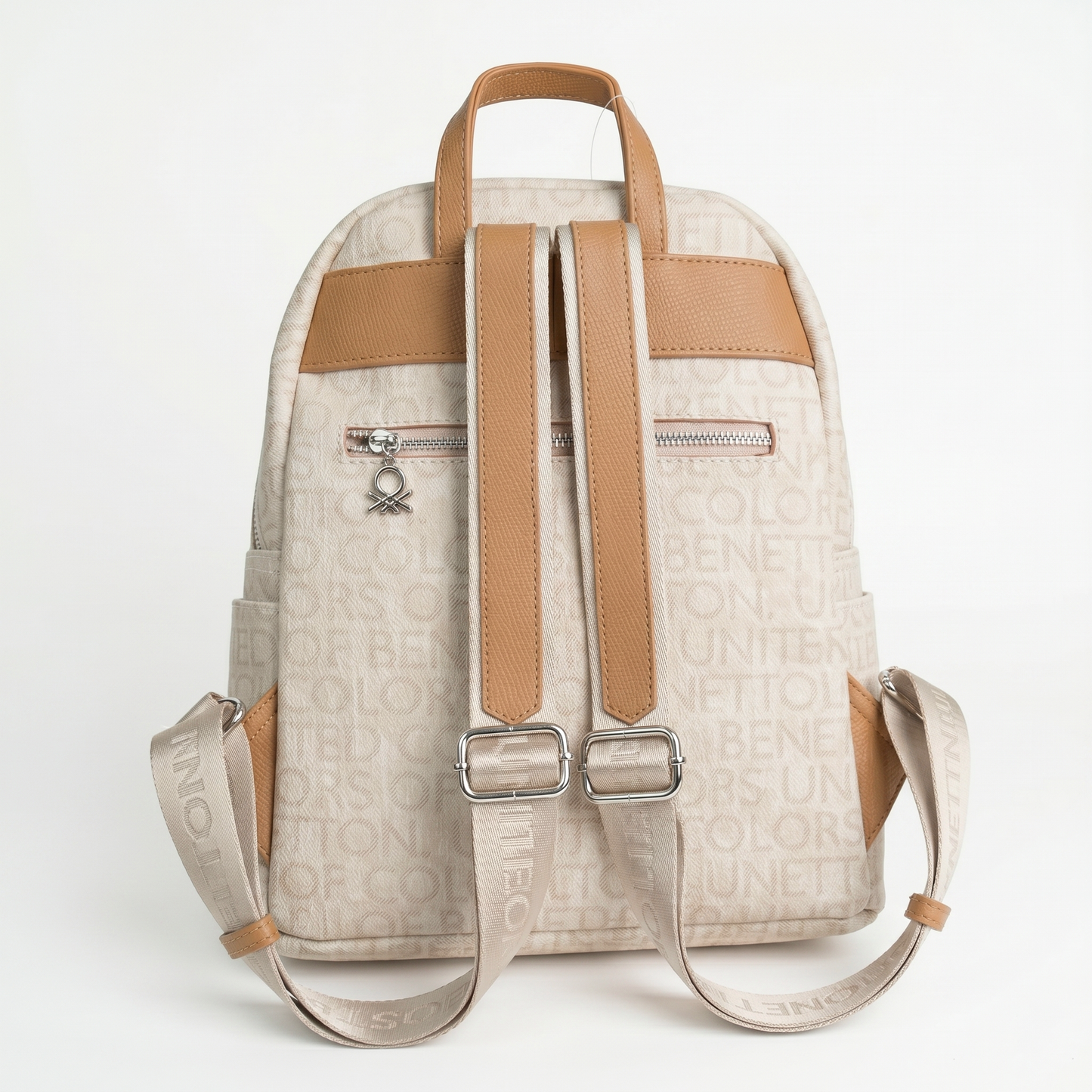 U.n.i.t.e.d C.o.l.o.r.s of B.e.n.e.t.t.o.n BACKPACK BAG BEIGE MONOGRAM FOR WOMEN