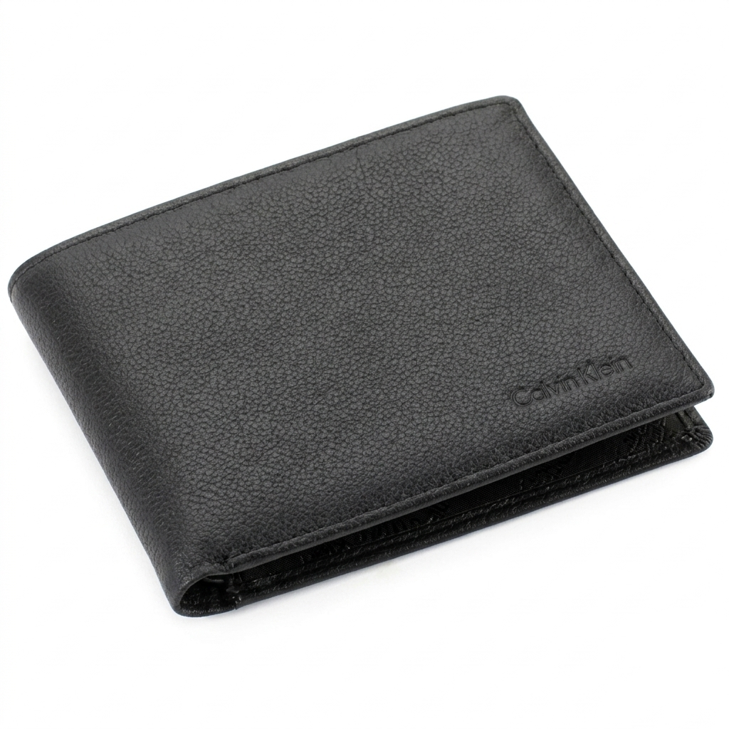 C-A-L-V-I-N K-L-E-I-N WALLET&KEY CHAIN BLACK FOR MEN