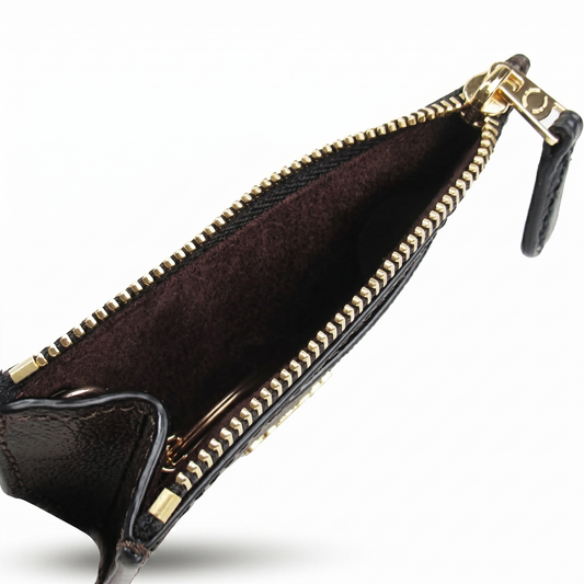 C-O-A-C-H CARDHOLDER F88208 HAVAN&BLACK MONOGRAM FOR WOMEN