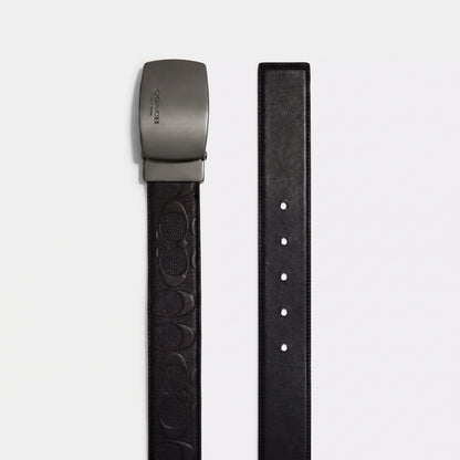C-O-A-C-H BELT F55157 REVERSIBLE BLACK & BLACK MONOGRAM