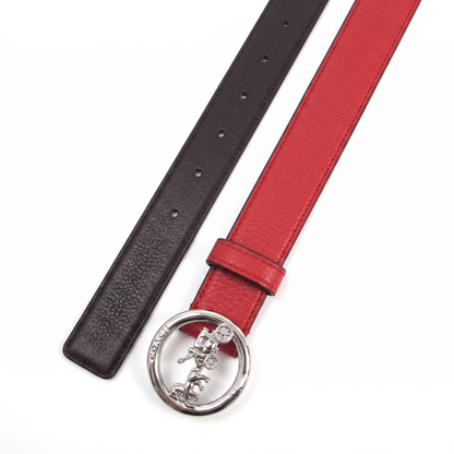 C-O-A-C-H BELT F78181 MAROON FOR WOMEN