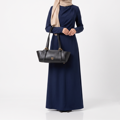 P-I-N-K-O SHOULDER BAG BLACK FOR WOMEN