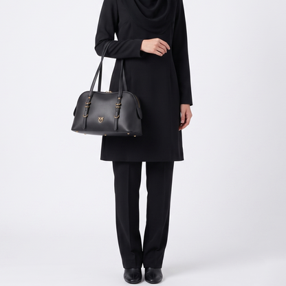 P-I-N-K-O SHOULDER BAG BLACK FOR WOMEN