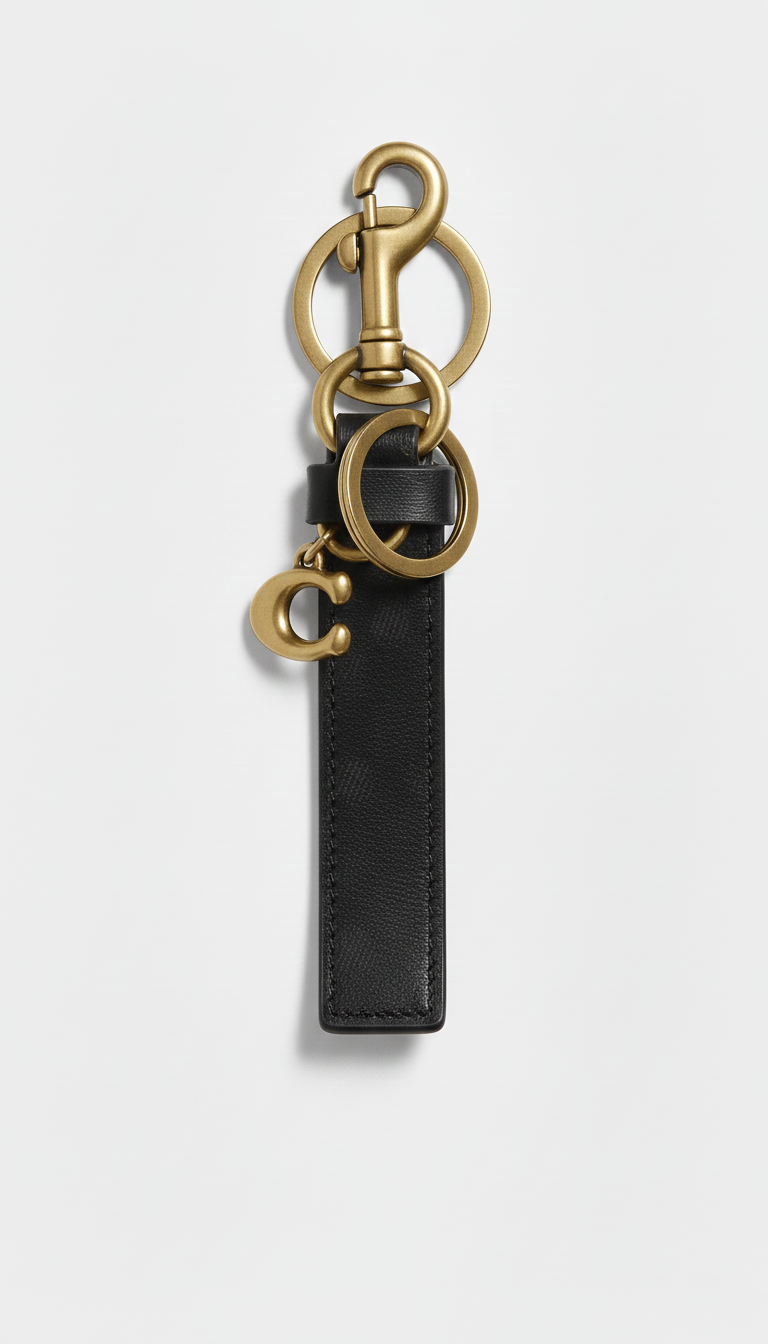 C-O-A-C-H Loop Key Fob In Signature Canvas