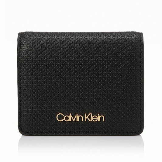 C-A-L-V-I-N K-L-E-I-N BIFOLD WALLET BLACK FOR WOMEN
