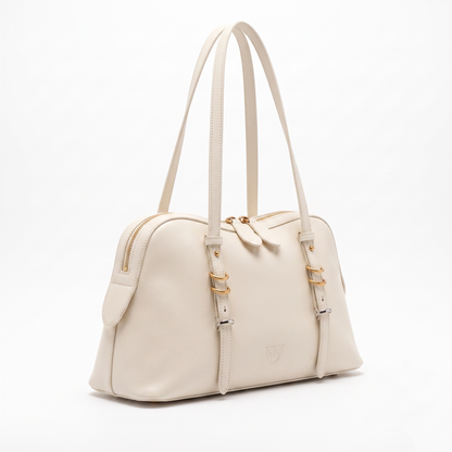 P-I-N-K-O SHOULDER BAG OFF WHITE FOR WOMEN