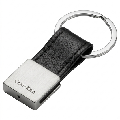 C-A-L-V-I-N K-L-E-I-N WALLET&KEY CHAIN BLACK FOR MEN