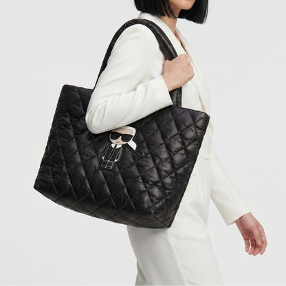 K.A-R.L L.A.G.E-R.F.E.L.D SHOULDER BAG BLACK FOR WOMEN