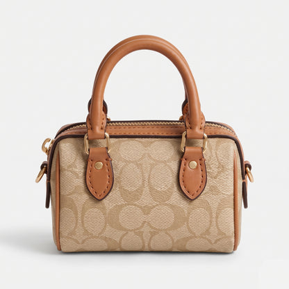 C-O-A-C-H WALLET & KEY CHAIN CU278 HAVAN&BEIGE FOR WOMEN