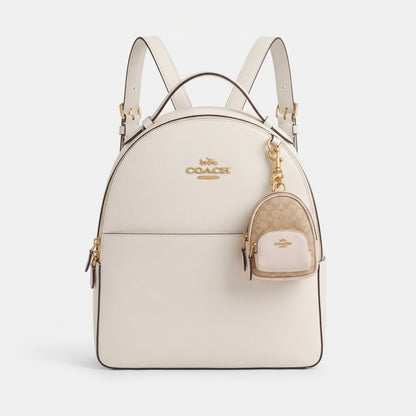 C-O-A-C-H WALLET & KEY CHAIN C7803 BEIGE FOR WOMEN