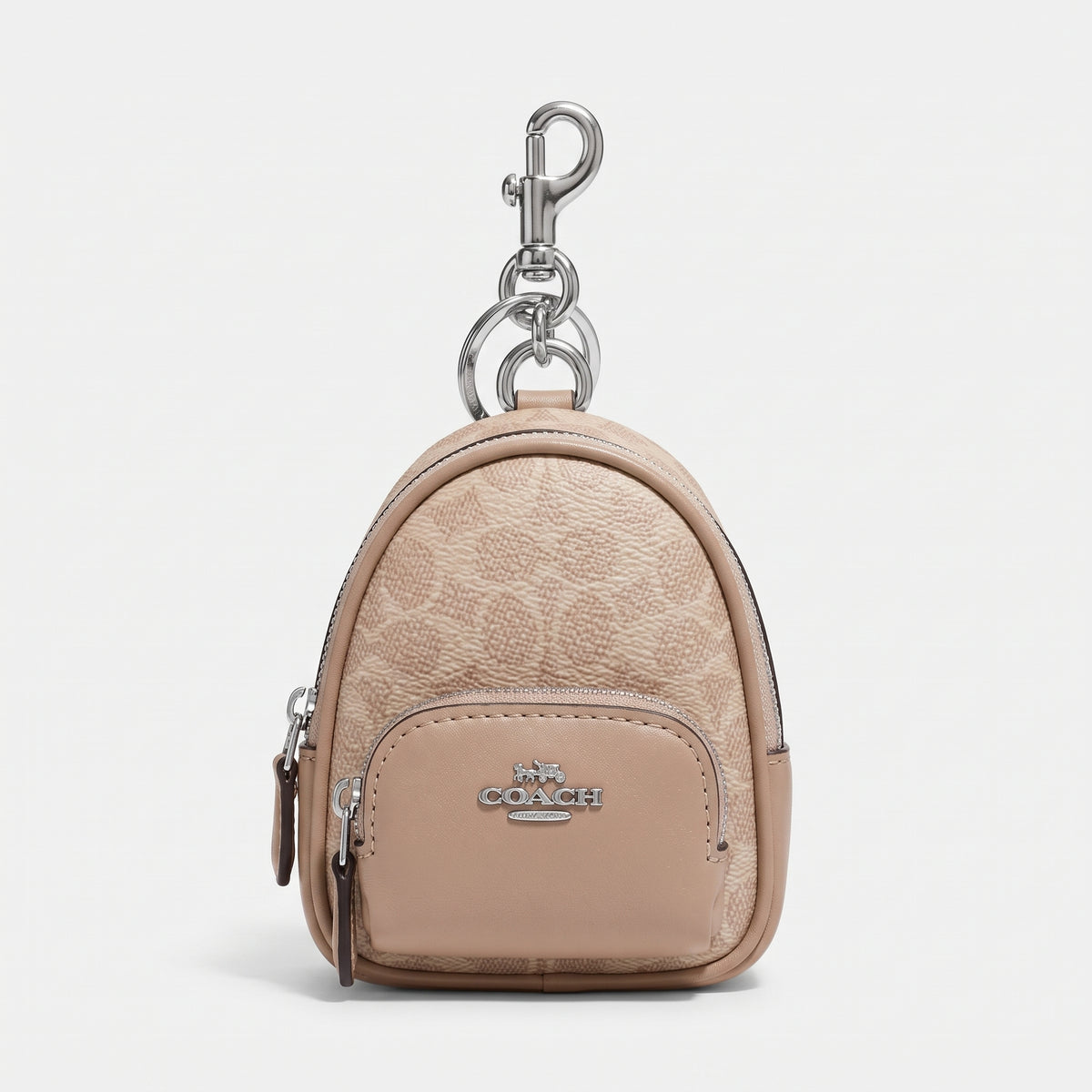 C-O-A-C-H WALLET & KEY CHAIN C7803 SAND TAUPE FOR WOMEN