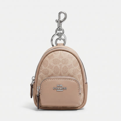 C-O-A-C-H WALLET & KEY CHAIN C7803 SAND TAUPE FOR WOMEN