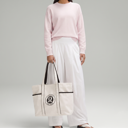 L.U.L.L-L-E.M.O.N SHOULDER BAG WHITE&BLACK