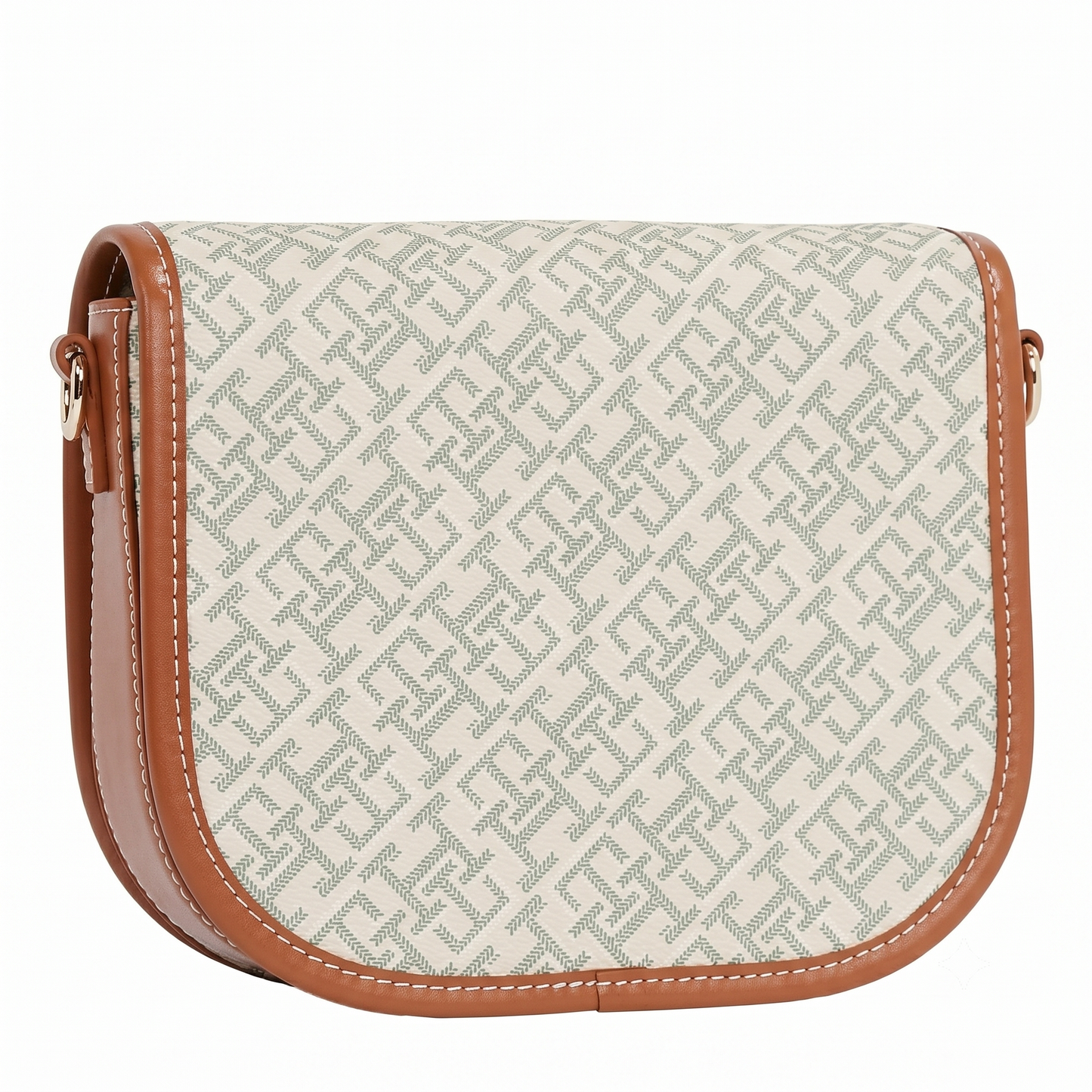 T.O.M-M.Y H.I.L.F-I.G.E.R CROSSBODY BAG HAVAN&GREEN MONOGRAM (Reed) FOR WOMEN