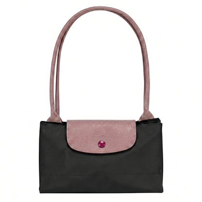 L-O-N-G-C-H-A-M-P TOTE BAG BLACK&PINK FOR WOMEN