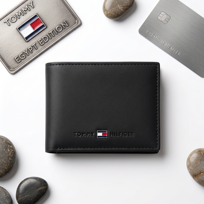 T.O.M-M.Y H.I.L.F-I.G.E.R WALLET BLACK FOR MEN