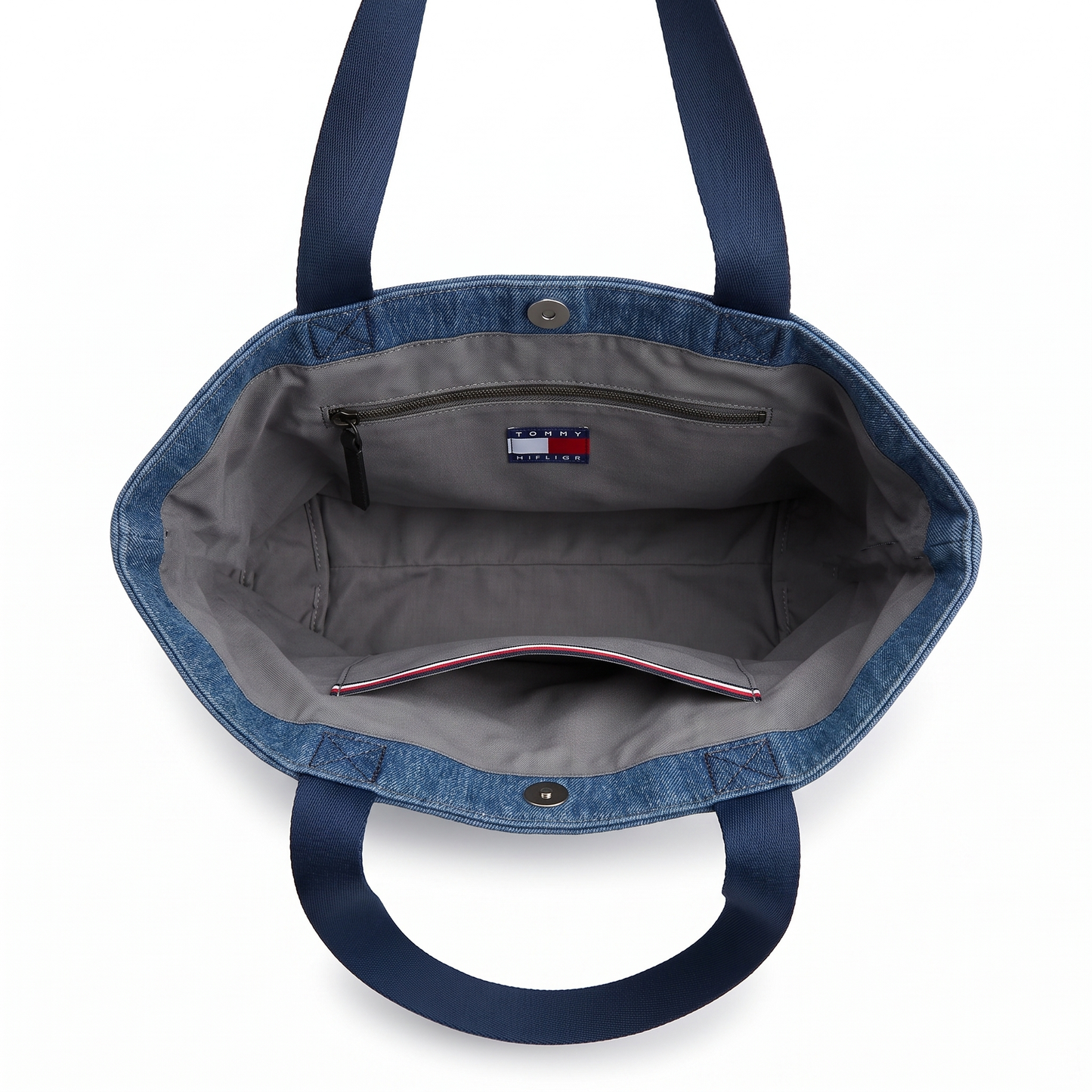 T.O.M-M.Y H.I.L.F-I.G.E.R SHOULDER BAG NAVY BLUE FOR WOMEN