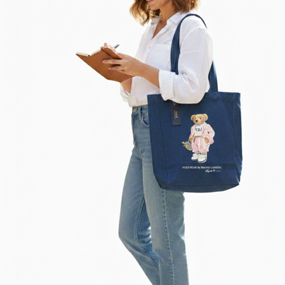 P-O-L-O R-A-L-P-H  L-A-U-R-E-N SHOULDER BAG NAVY BLUE FOR WOMEN