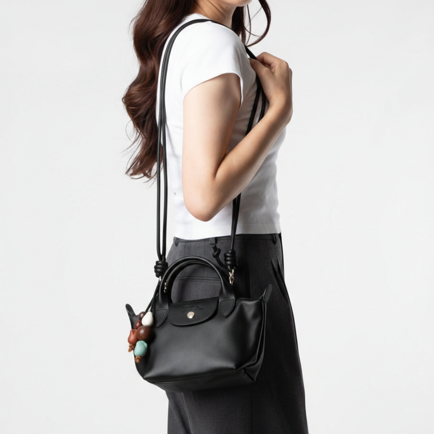 L-O-N-G-C-H-A-M-P CROSSBODY BAG L1500HGV001 BLACK FOR WOMEN