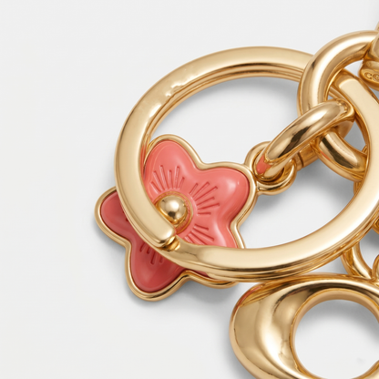 C-O-A-C-H KEY CHAIN GOLD FOR WOMEN