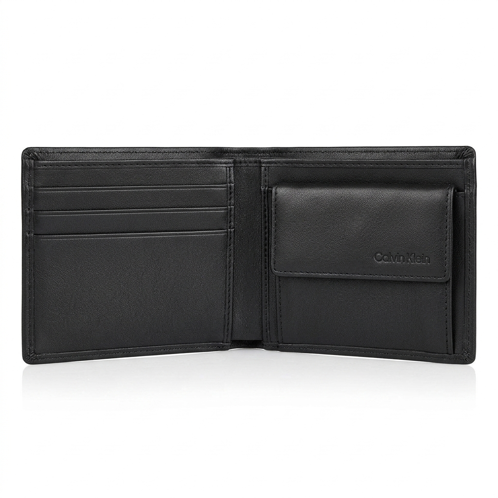 C-A-L-V-I-N K-L-E-I-N WALLET&KEY CHAIN BLACK FOR MEN