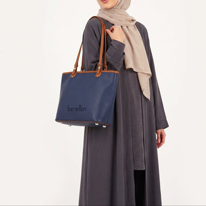 U.n.i.t.e.d C.o.l.o.r.s of B.e.n.e.t.t.o.n SHOULDER BAG NAVY BLUE FOR WOMEN