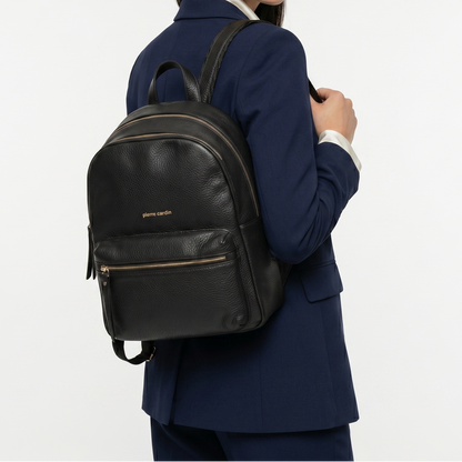 P.I.E-R.R.E C.A-R.D.I.N BACKPACK BAG BORSE 22386 gn10 BLACK FOR WOMEN