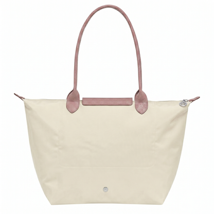 L.O-N.G-C.H.A-M.P TOTE BAG BEIGE&PINK FOR WOMEN