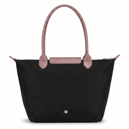 L.O-N.G-C.H.A-M.P TOTE BAG BLACK&PINK FOR WOMEN