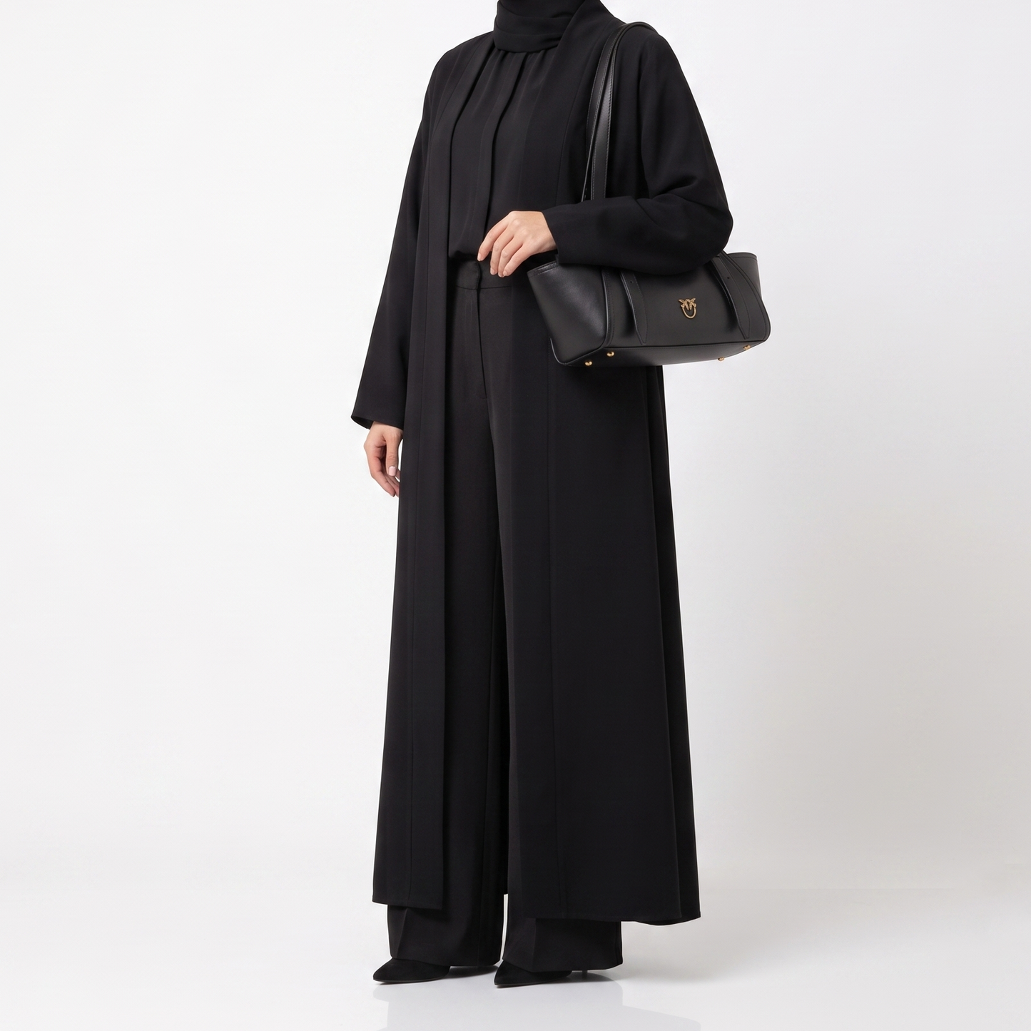 P-I-N-K-O SHOULDER BAG BLACK FOR WOMEN