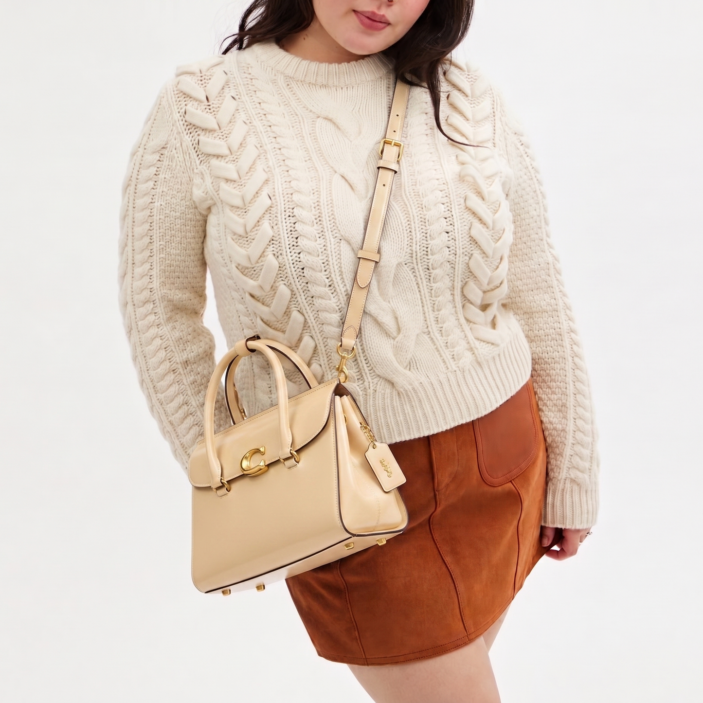 C-O-A-C-H CROSSBODY BAG CP119 LIGHT YELLOW FOR WOMEN