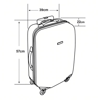 T-R-A-V-E-L LUGGAGE BAG BLACK (35L)