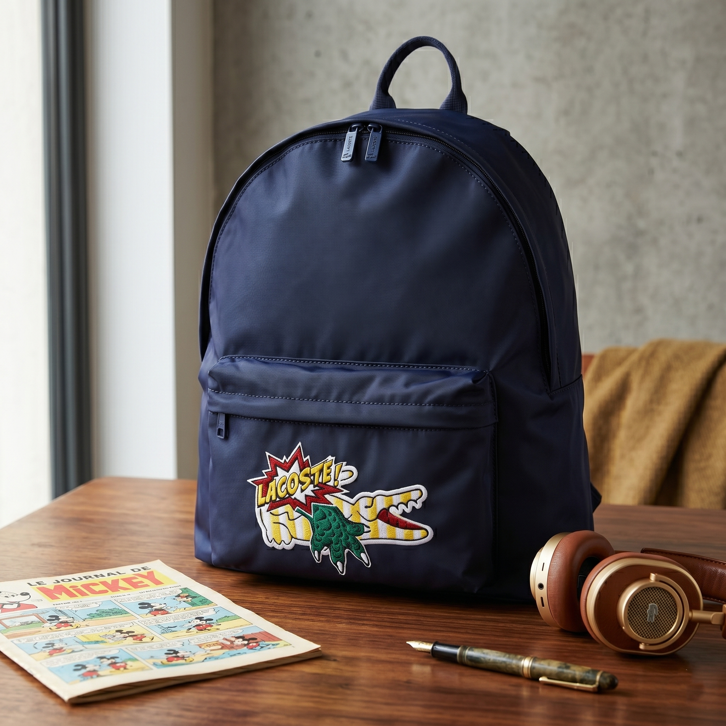 L-A-C-O-S-T-E BACKPACK BAG NH4054HN  DARK BLUE