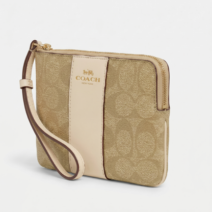 C-O-A-C-H WALLET F58035 BEIGE FOR WOMEN