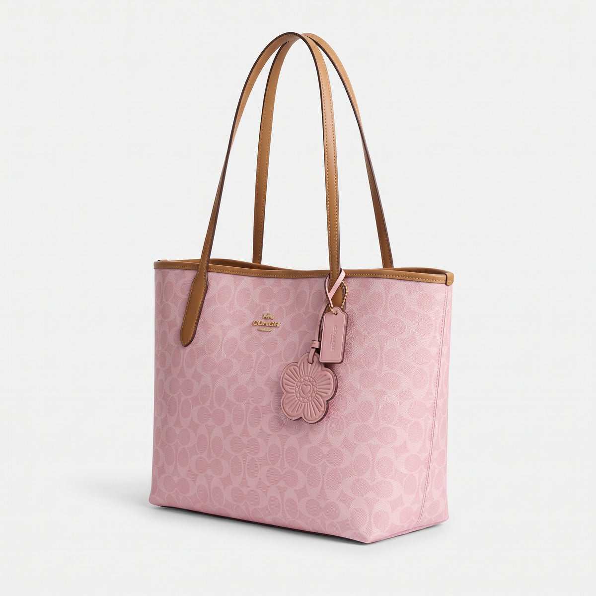 C-O-A-C-H SHOULDER BAG CV976 PINK MONOGRAM FOR WOMEN