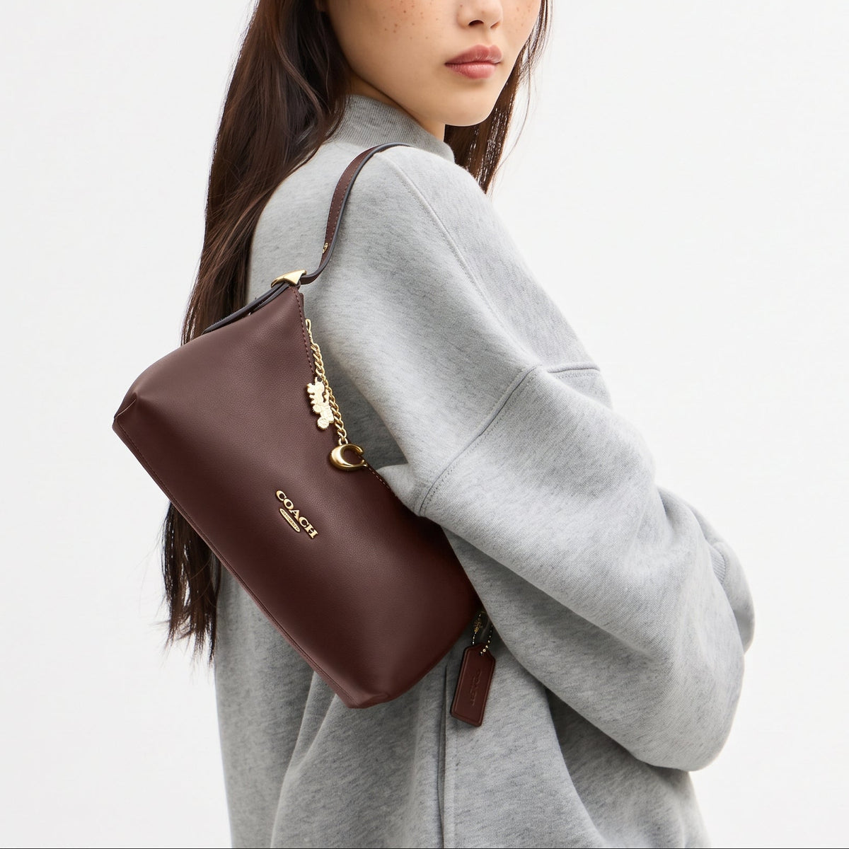 C-O-A-C-H SHOULDER BAG CFO89 BROWN FOR WOMEN