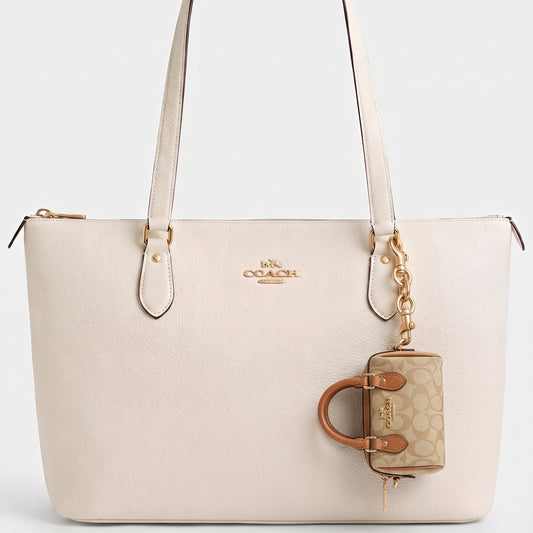 C-O-A-C-H WALLET & KEY CHAIN CU278 HAVAN&BEIGE FOR WOMEN