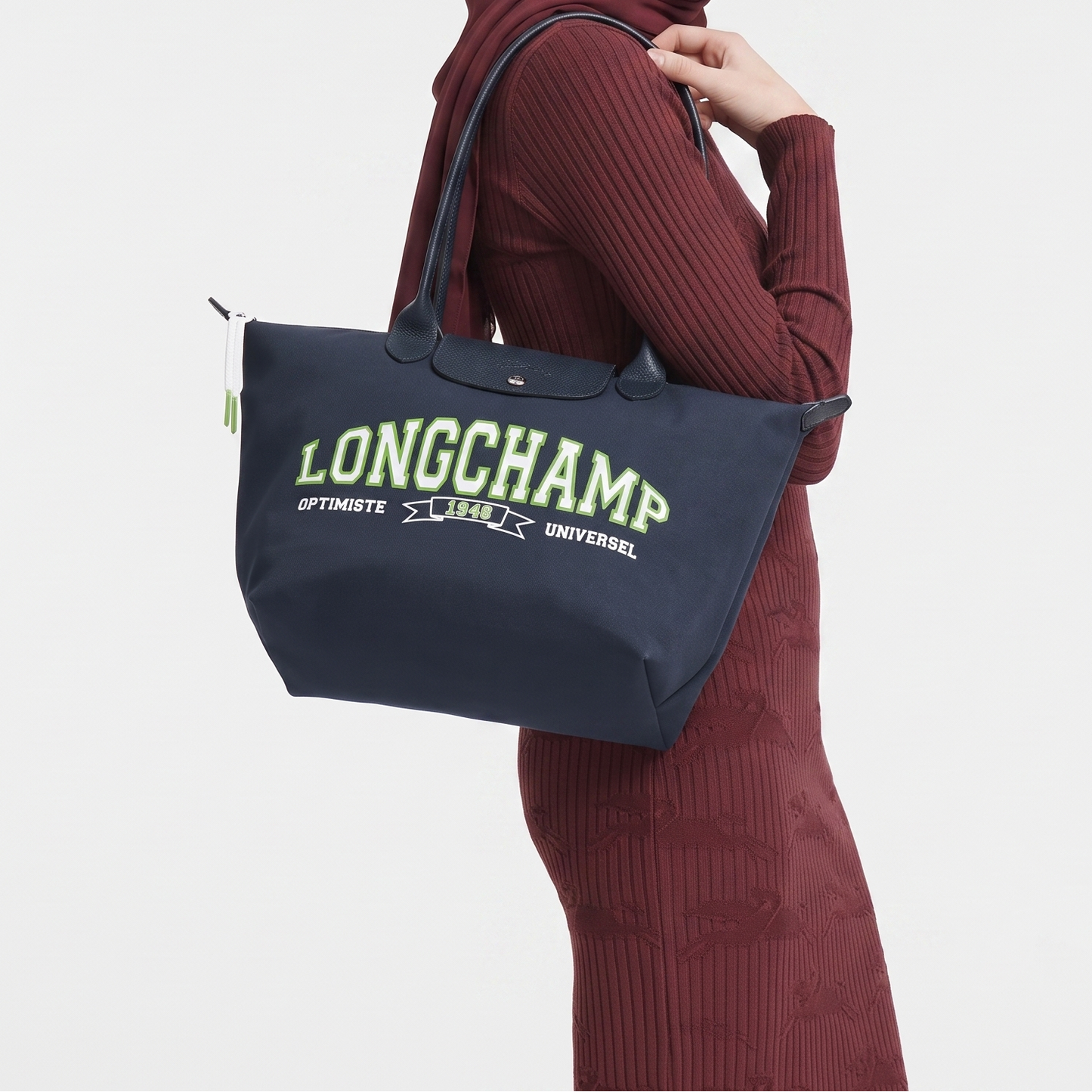 L-O-N-G-C-H-A-M-P TOTE BAG L1899HEA006 Navy BLUE FOR WOMEN