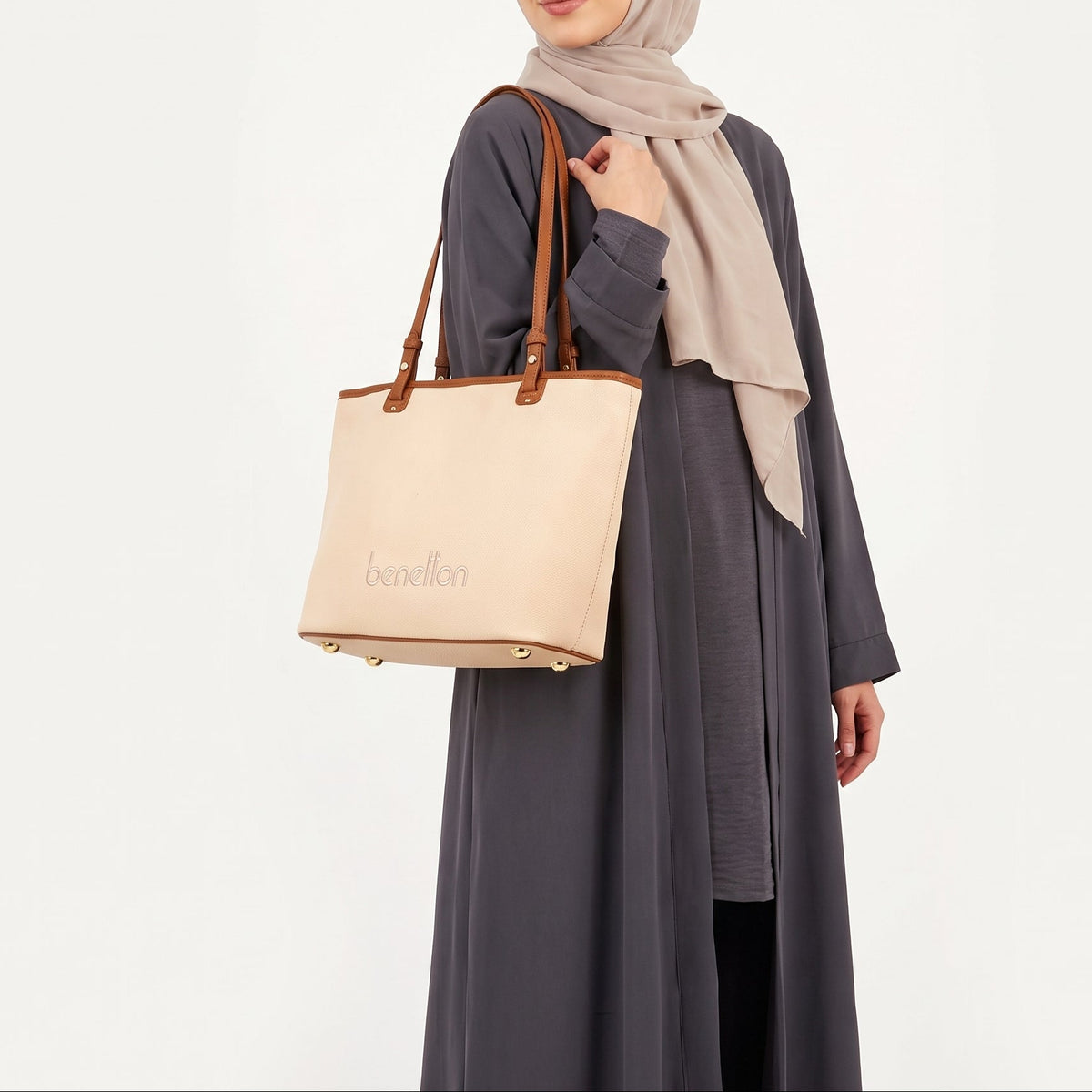 U.n.i.t.e.d C.o.l.o.r.s of B.e.n.e.t.t.o.n  SHOULDER BAG BEIGE FOR WOMEN