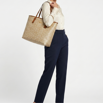 C-O-A-C-H SHOULDER BAG 5696 BEIGE FOR WOMEN