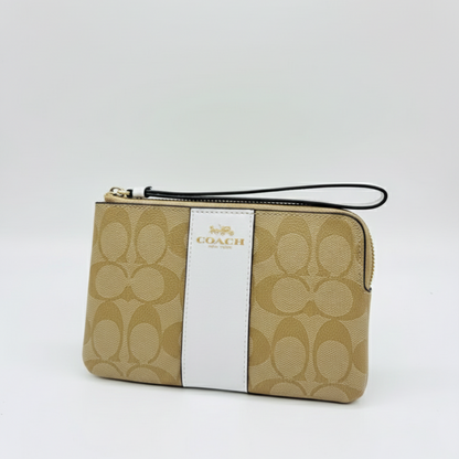 C-O-A-C-H WALLET F58035 BEIGE FOR WOMEN