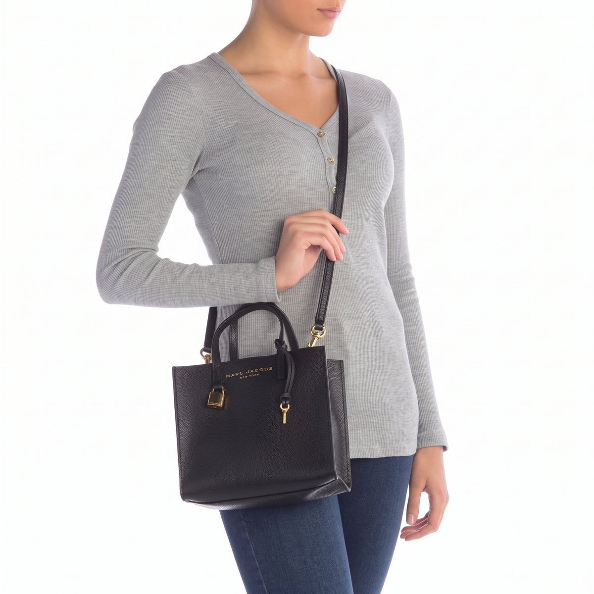 M-A-R-C J-A-C-O-B-S CROSSBODY BAG M0015685-001 BLACK FOR WOMEN