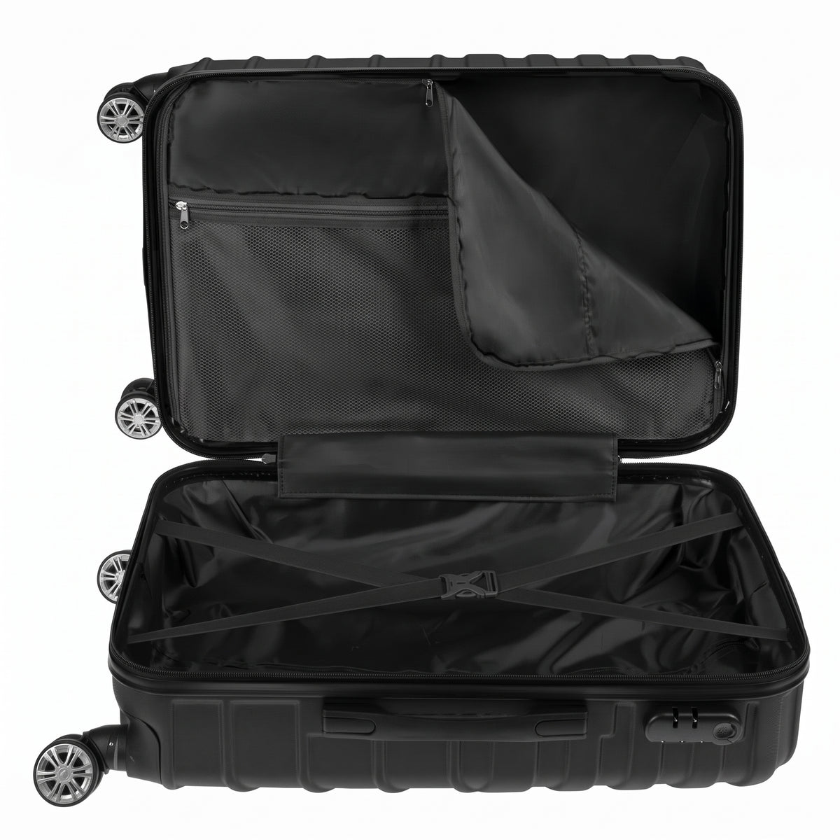 T-R-A-V-E-L LUGGAGE BAG BLACK (35L)