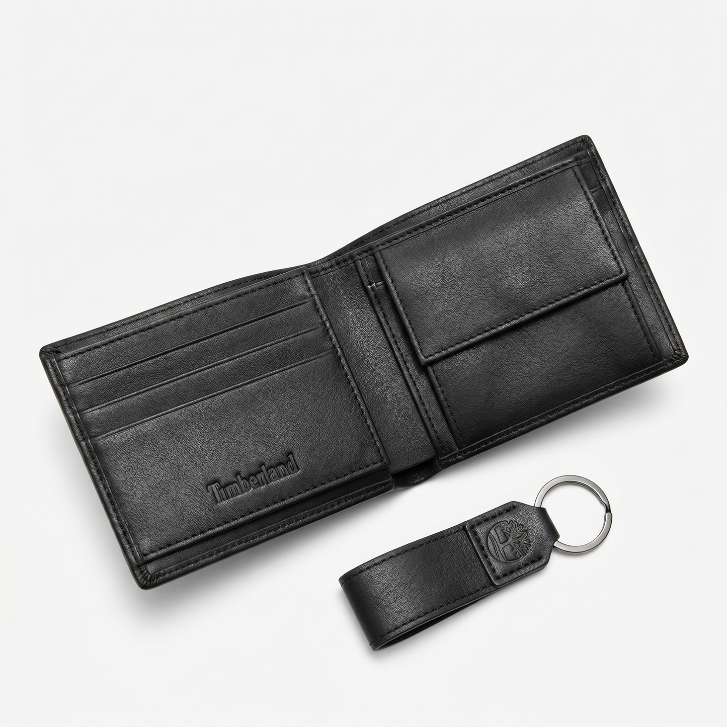 T-I-M-B-E-R-L-A-N-D WALLET&KEY CHAIN NP0325/08 BLACK FOR MEN