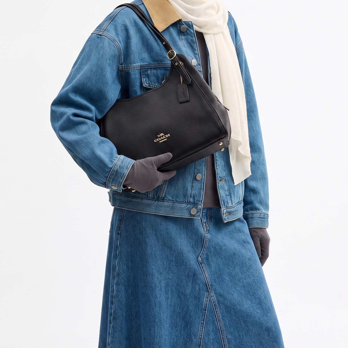 C-O-A-C-H SHOULDER BAG CAQ86 BLACK FOR WOMEN